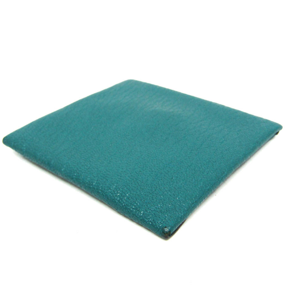HERMES Green Leather Wallet - Picture 2 of 9
